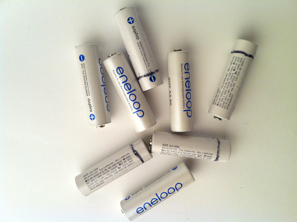 Eneloops AA re-chargeble batteries