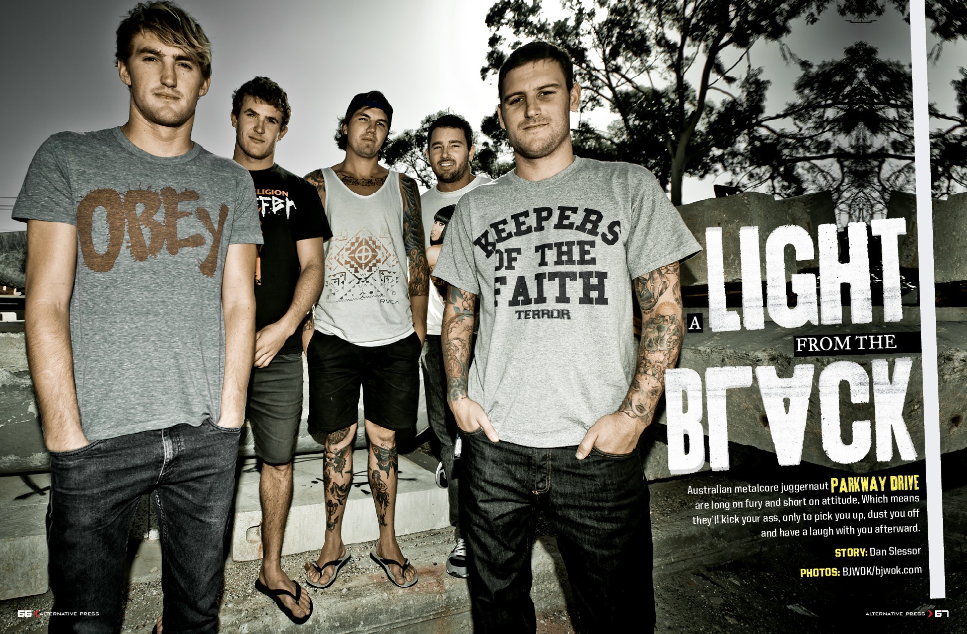 Parkway Drive, Alt Press Magazine (USA), December ’10