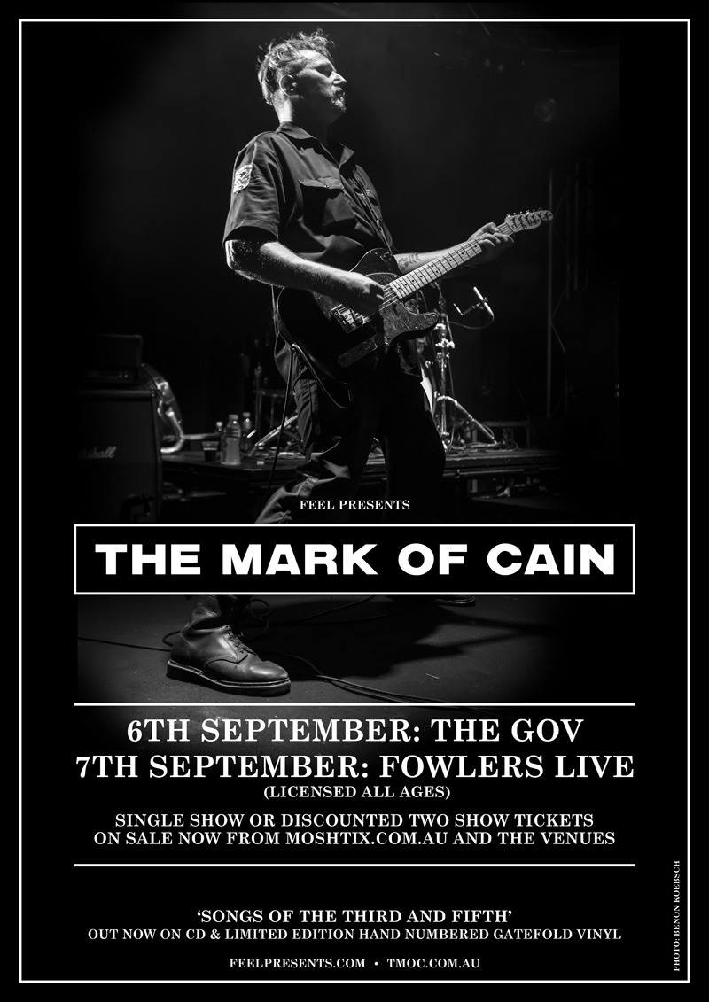 The Mark Of Cain Tour Posters (Songs Of The Third And Fifth), July ’13