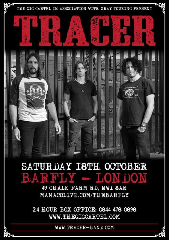 Tracer Barfly London Tour Poster, October ’14