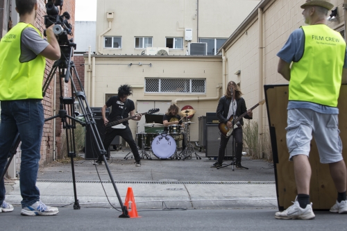 tracer el pistolero video shoot 13