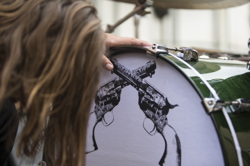 tracer el pistolero video shoot 19