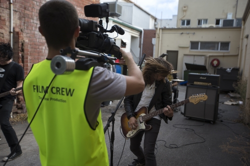 tracer el pistolero video shoot 21