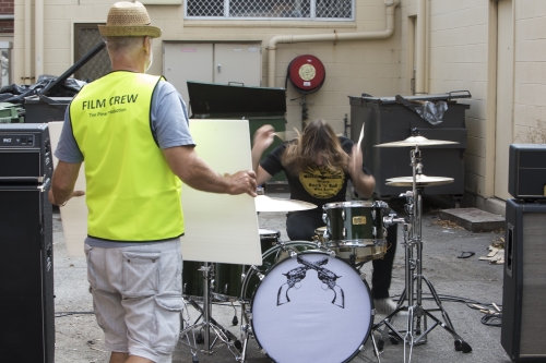 tracer el pistolero video shoot 29