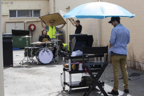 tracer el pistolero video shoot 31