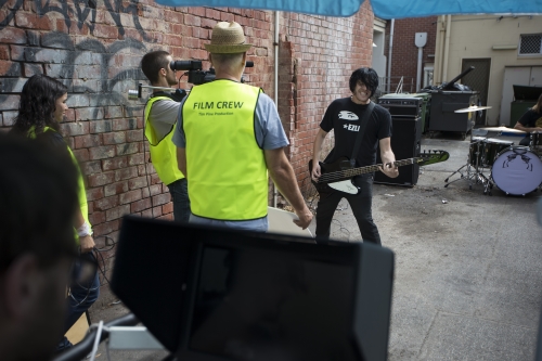 tracer el pistolero video shoot 36